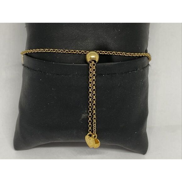 Argento Vivo 541448GGRN Bracelet Gold-Plate Over Sterling Silver MSRP $68 NM243 - Picture 4 of 4